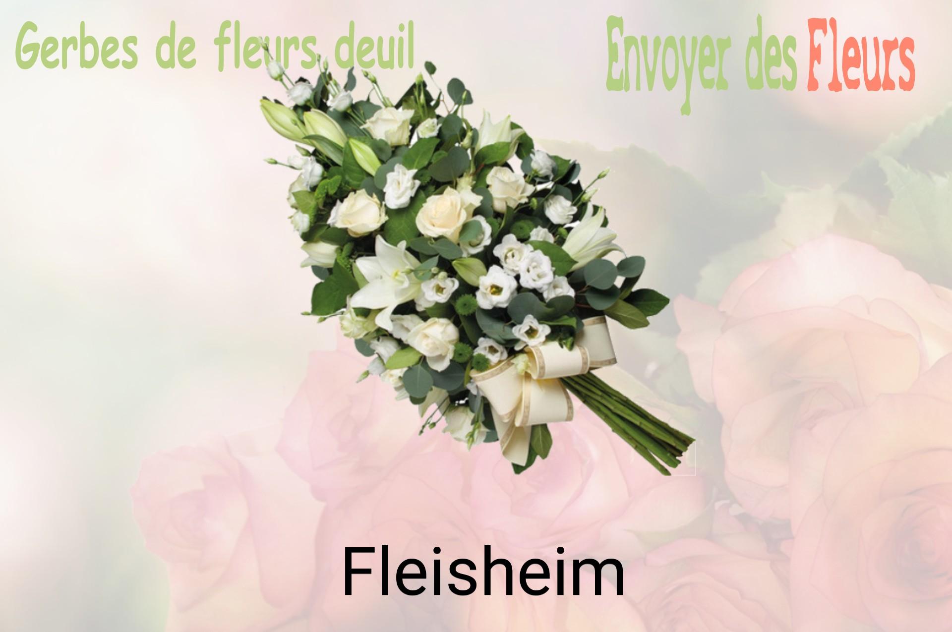 Gerbe de fleurs de deuil livrée à Fleisheim